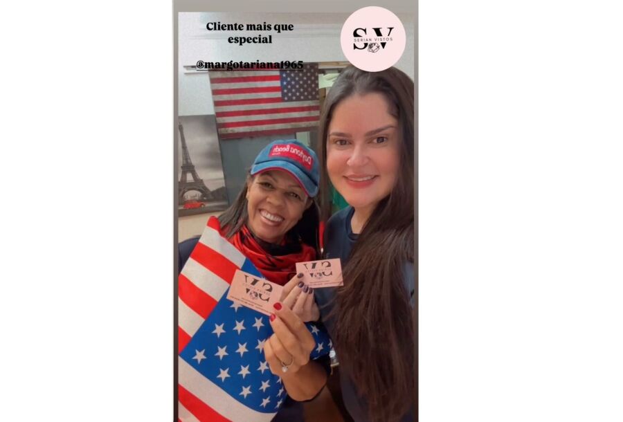 cliente da Serian Vistos tem visto ameriano aprovado